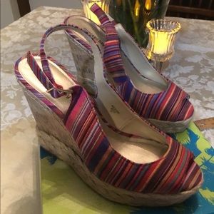 Montego Bay Sling back wedge excellent condition